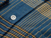 Camicia Ursido in flanella blu
