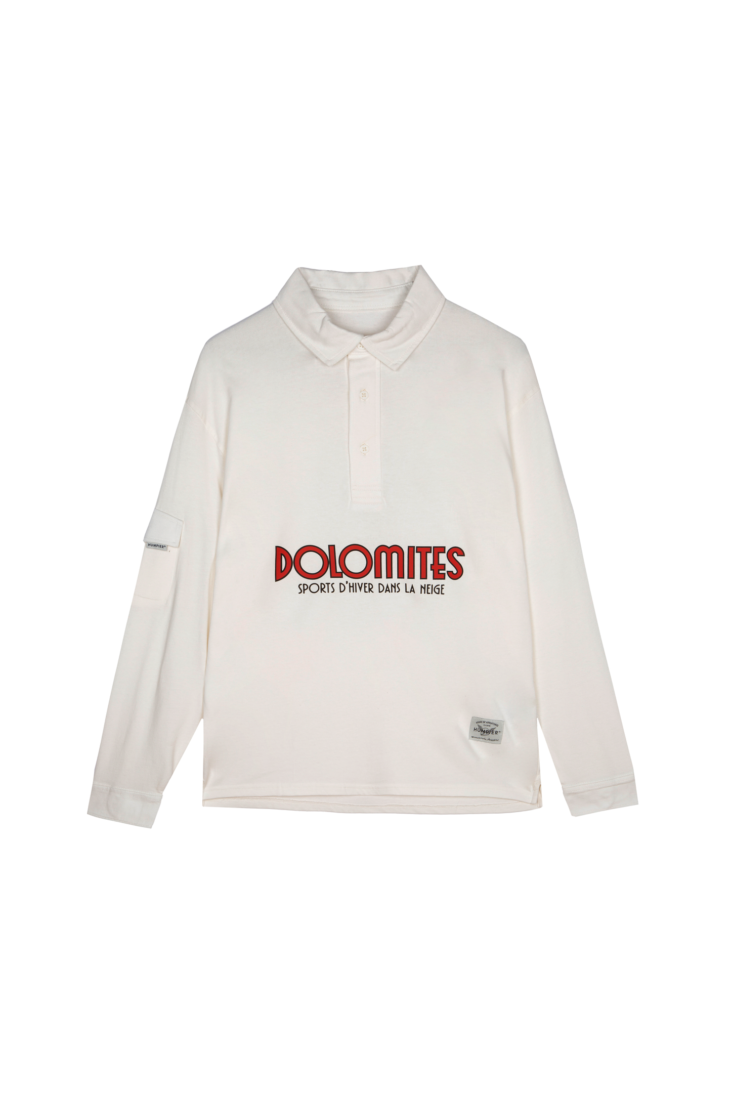 Polo Dolomites a maniche lunghe in cotone biologico