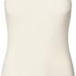 Top smanicato Alberte in lana bianco sporco