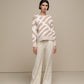 Maglione in maglia jacquard bicolore