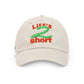 Cappellino ricamato Life’s Too Short in cotone biologico