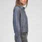 Camicia in denim Stelia con ricami e paillettes