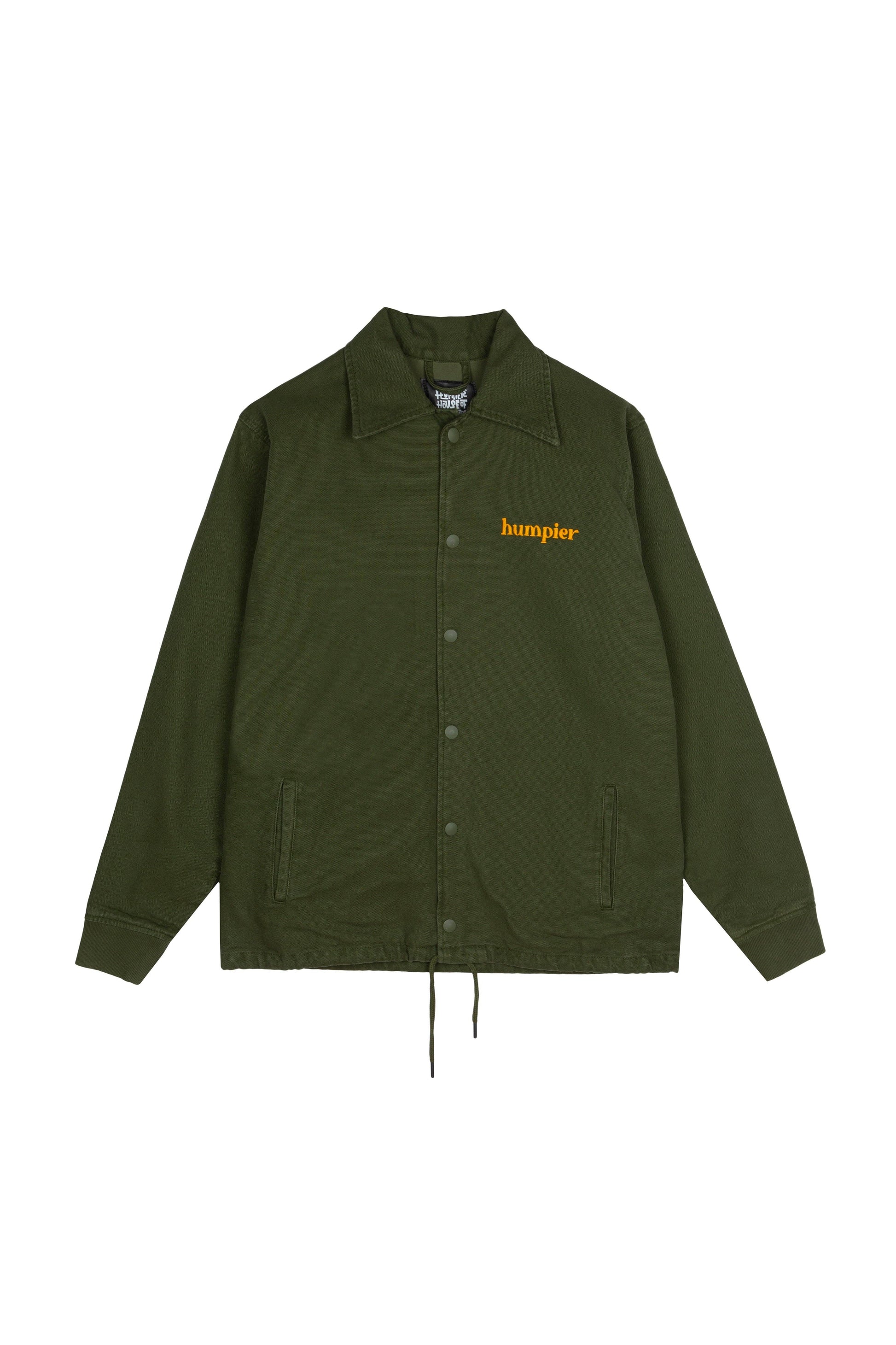 Giacca trucker khaki Good Luck in cotone biologico