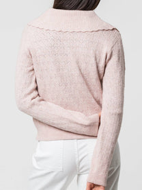 Cardigan in maglia con collo lungo e bottoni
