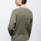 Maglione in maglia strutturata con scollo a V