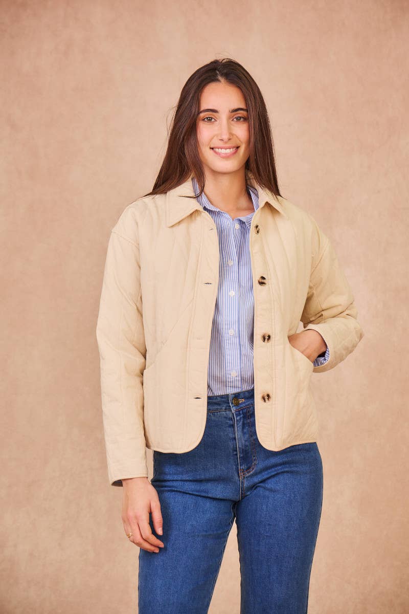 Giacca trapuntata in cotone Virginie