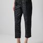 Pantaloni a carota animalier vita alta