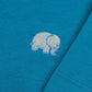 T-shirt essenziale donna blu mediterraneo in cotone biologico
