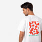 T-shirt in cotone biologico con stampa floreale