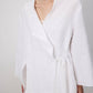 Giacca kimono in lino bianca