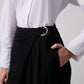 Pantaloni palazzo a gamba larga con zip