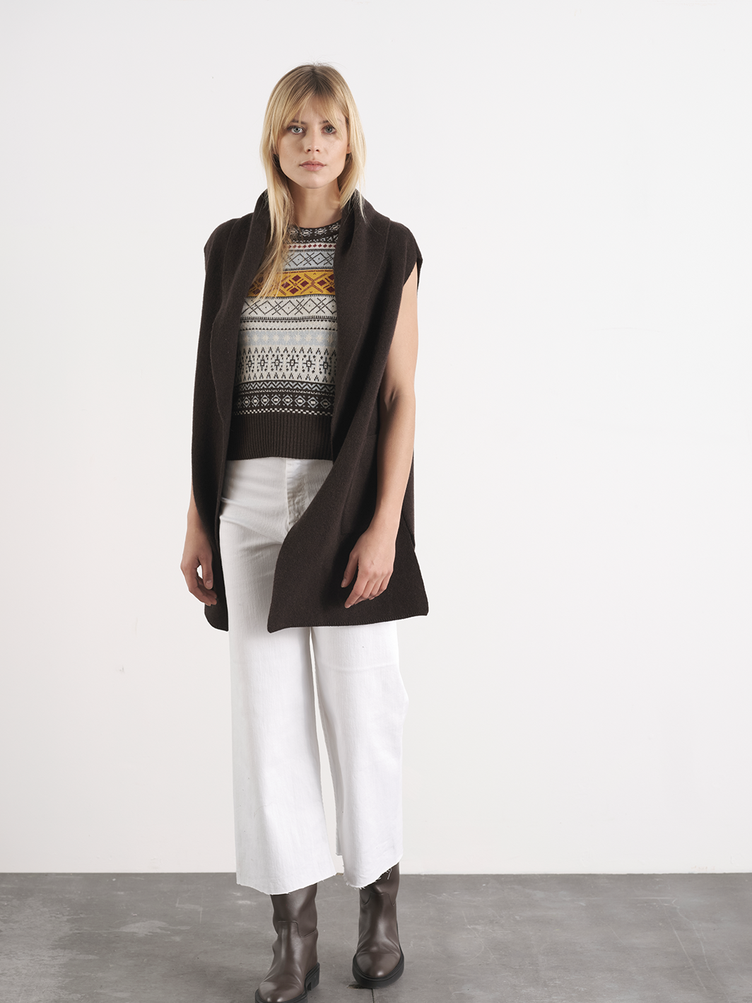 Gilet in maglia con tasche