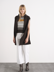 Gilet in maglia con tasche