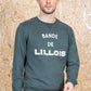 Felpa girocollo “Bande de Lillois” color kaki