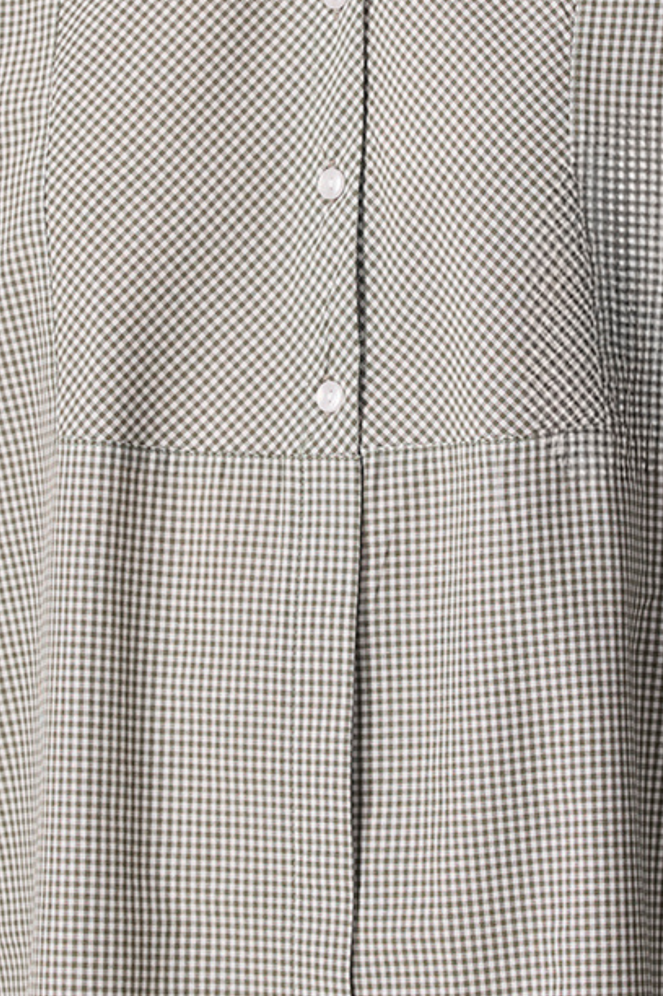 Tunica a micro-quadretti relaxed in misto cotone