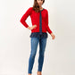 Maglia con fiocco e balza a pois