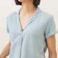 Camicia Innes a maniche corte azzurro cielo
