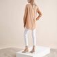 Camicia rilassata in misto lino e rayon