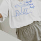 T-shirt oversize con grafica Amalfi Coast