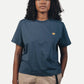 T-shirt Donna in Cotone Biologico Essential Blu