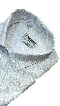 Camicia in garza di cotone bianca