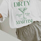 T-shirt oversize Dirty Martini con stampa grafica