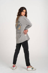 T-shirt a Manica Lunga Snake Riders in Cotone Organico