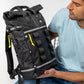 Zaino impermeabile roll-top nero