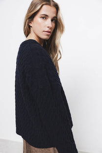 Maglione in maglia strutturata in lana