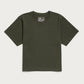 T-shirt boxy riciclata oliva