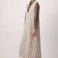 Abito lungo in tweed senza maniche