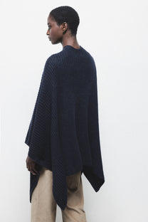 Mantella cardigan in maglia con tasche