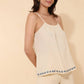 Top Tilda in mussola di cotone con spalline sottili