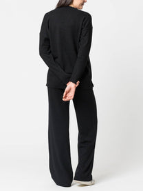 Maglione con scollo a V in maglia