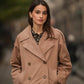 Trench corto doppiopetto in cotone