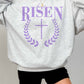 Felpa oversize grafica “He Is Risen”