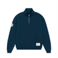 Felpa aviation blu in jersey di cotone biologico