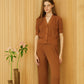 Cardigan a manica corta in cotone a costine