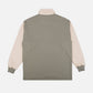 Maglione polo oversize color block uomo