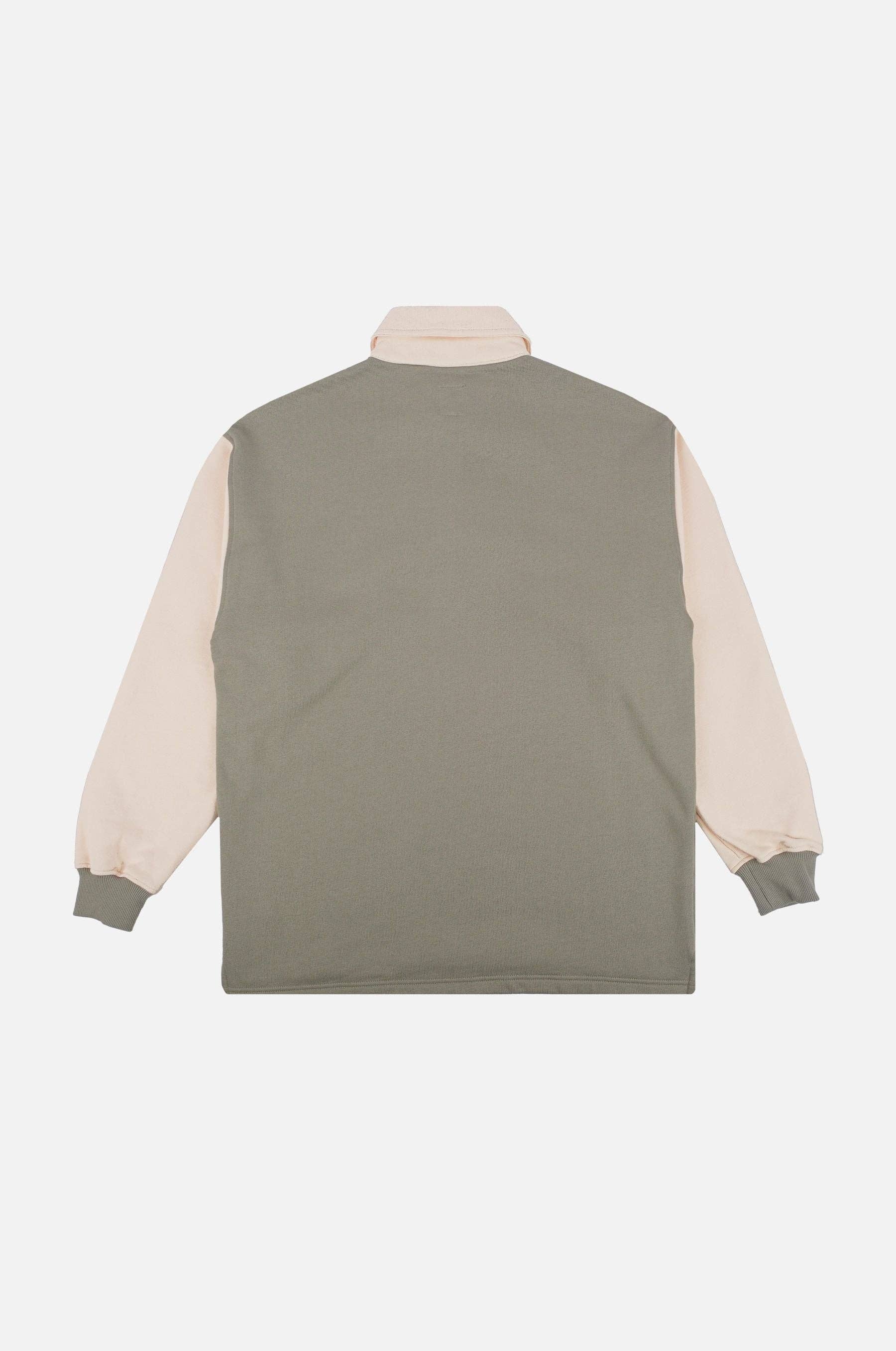Maglione polo oversize color block uomo