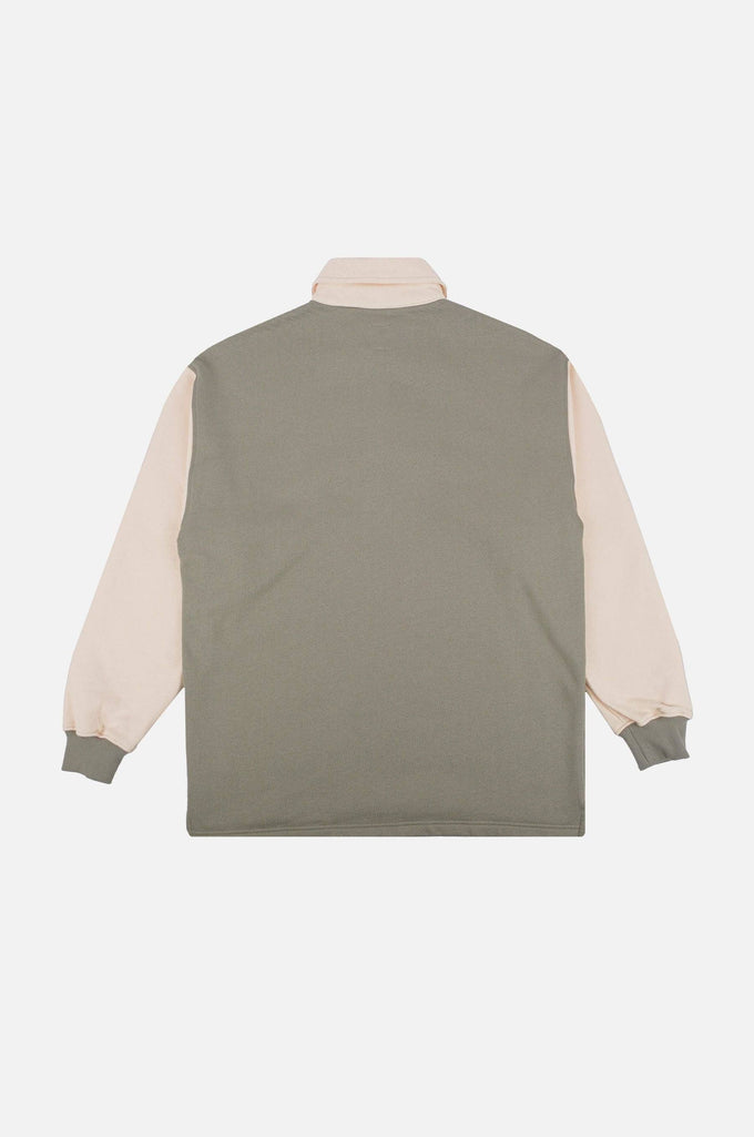 Maglione polo oversize color block uomo