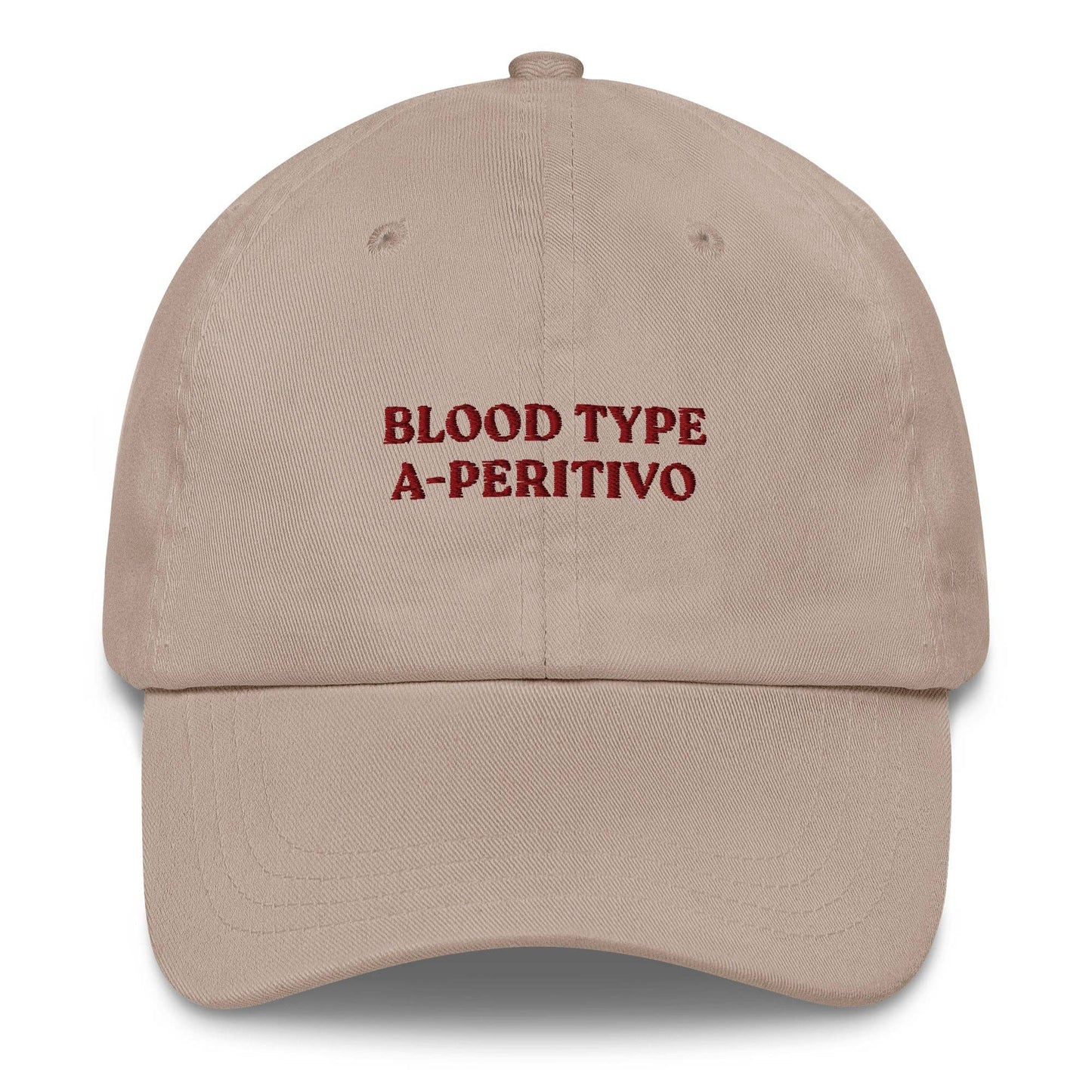 Cappellino da baseball "Blood Type A-Peritivo" ricamato