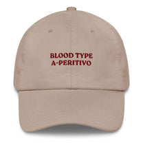 Cappellino da baseball "Blood Type A-Peritivo" ricamato