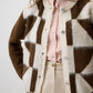 Cardigan in maglia color block