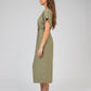 Abito midi Moundy verde militare