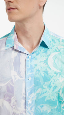 Camicia premium slim fit con stampa digitale