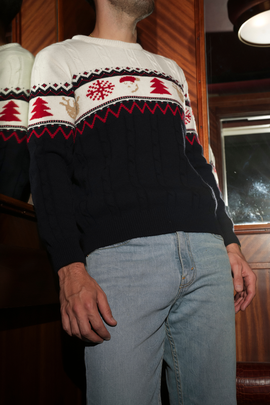 Maglione unisex natalizio jacquard