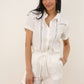 Blusa Cira in cotone con dettagli in pizzo