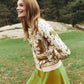 Cardigan Felce Beige Stampato