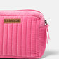 Borsa in velluto trapuntato con logo